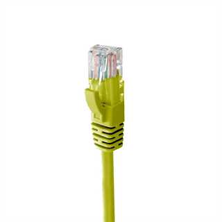 Patch cord UTP CAT6 CCA,0,3 metri, colore giallo