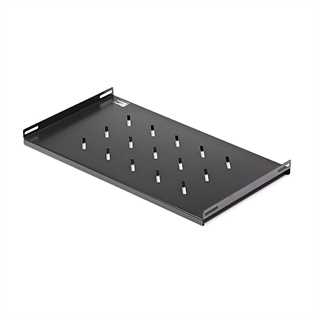 Mensola fissa per armadi rack 19 profondità 280mm, colore nero